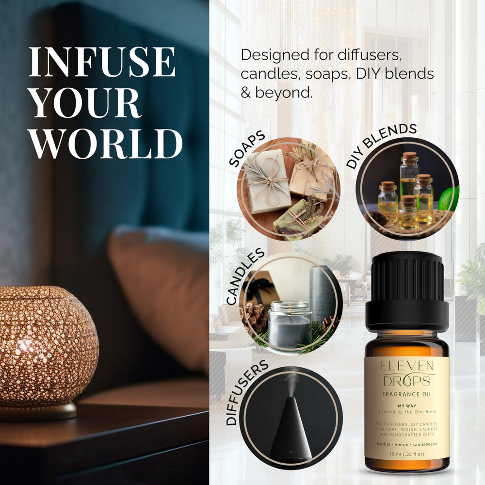 Elegant hotel-inspired room using My Way diffuser oil