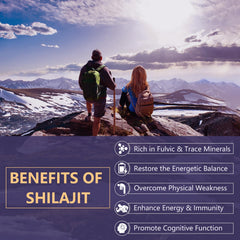 Close-up of dark Shilajit capsules