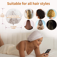 ELIO versatile bonnet for all hair types and routines, including CPAP and swimming.
