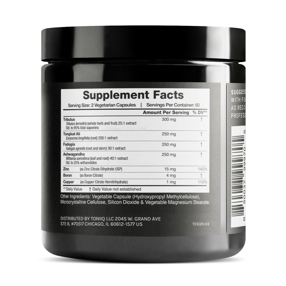 Close-up of ingredients and extracts used in Elite T Formula