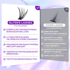 Elitefe lash remover for safe, gentle clean-up after wear.