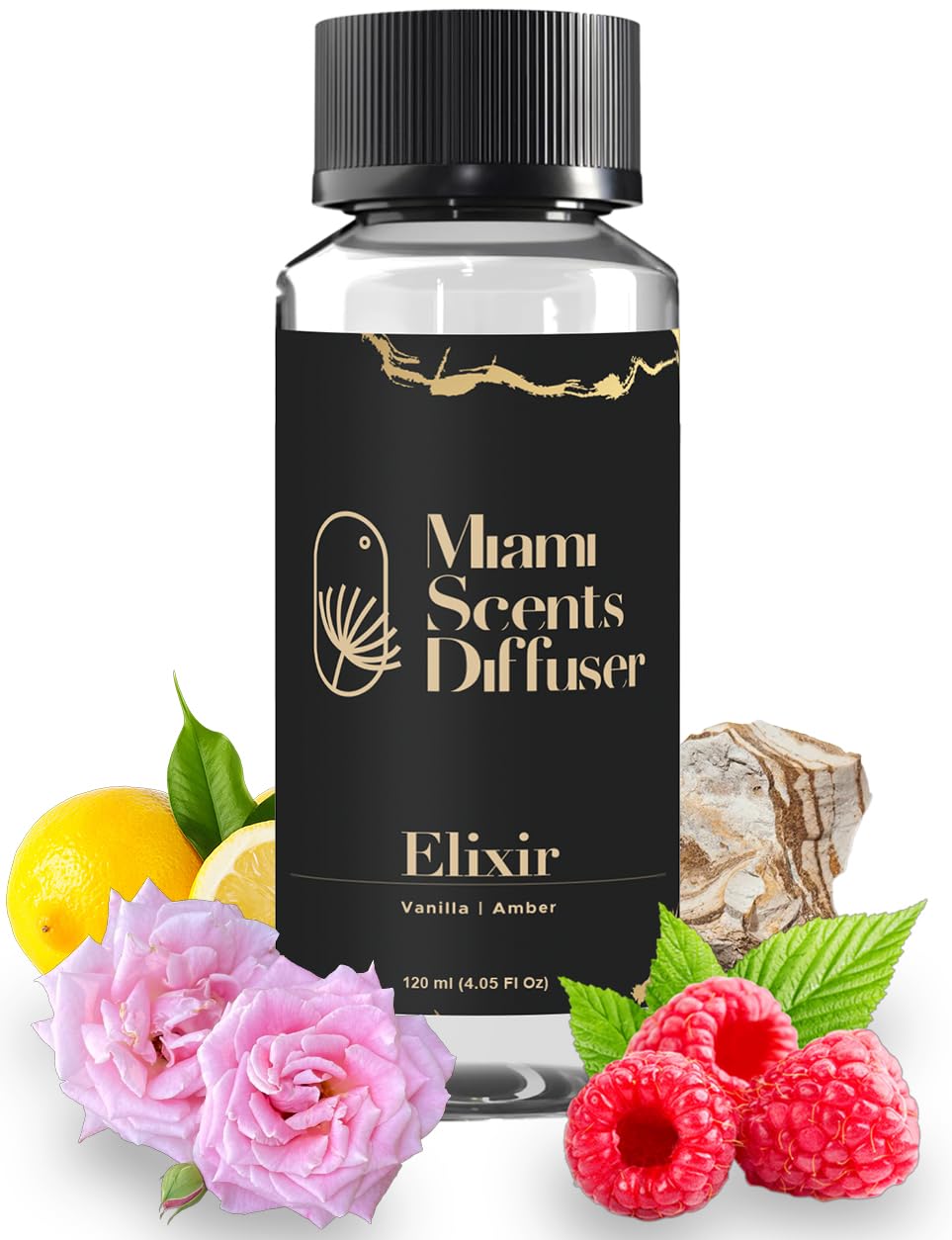 Elixir Scent bottle with vanilla and amber notes