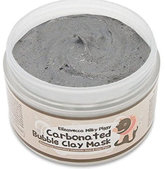 Elizavecca Milky Piggy carbonated bubble mask: foam close-up for pore cleansing.
