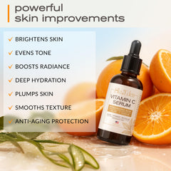 Applying Ella & Eden Vitamin C Serum in a morning skincare routine