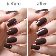 ella+mila fast-dry top coat chip resistance helps maintain a fresh manicure.