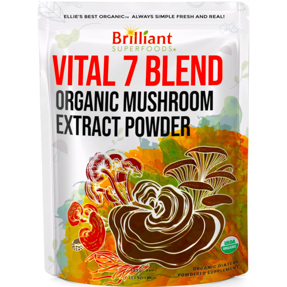 Hero image of Ellie's 7-mushroom powder blend