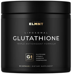 ELMNT 2150mg liposomal glutathione hero image with bottle