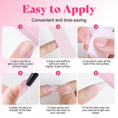 ELSAGIRL adhesive tabs simplify application for quick manicures.