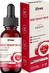 Bottle of Elysx Liposomal Red Yeast Rice Drops with 30 servings