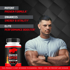 Ember Ghee bottle with 300 capsules label