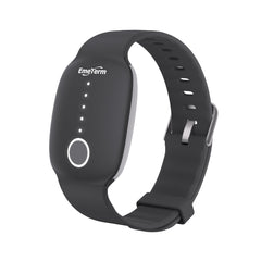 EmeTerm Fashion wristband worn on arm for drug-free nausea relief on the go