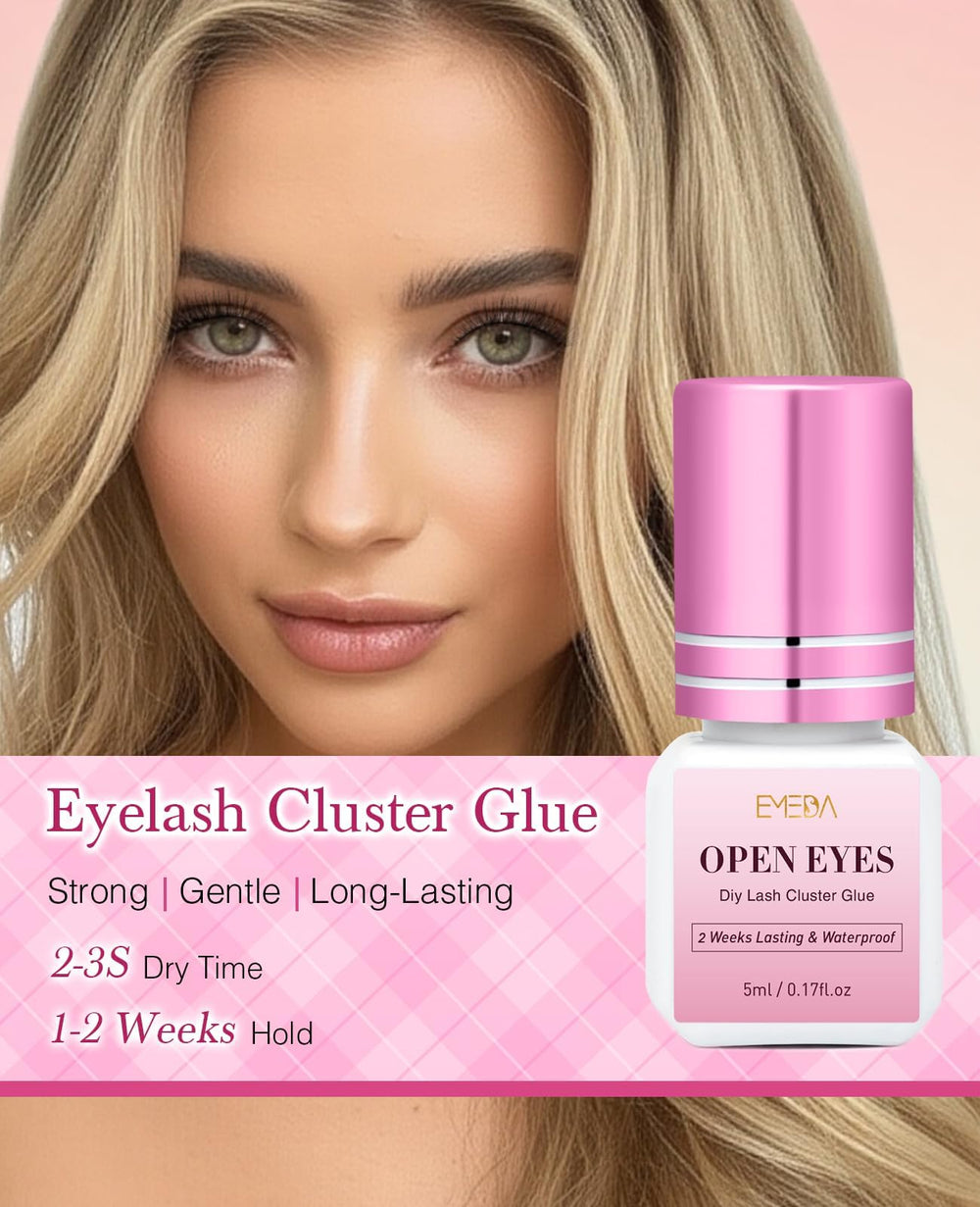 EMEDA lash glue remover with precision tools for clean removal
