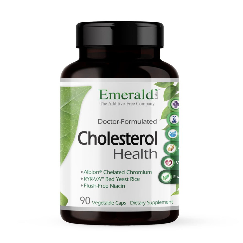 Emerald Labs Cholesterol Health bottle label