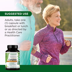 Label of Emerald Labs multivitamin showing ingredients