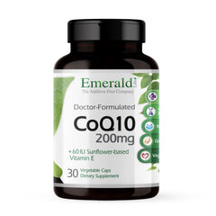 EMERALD LABS CoQ10 200mg bottle front view