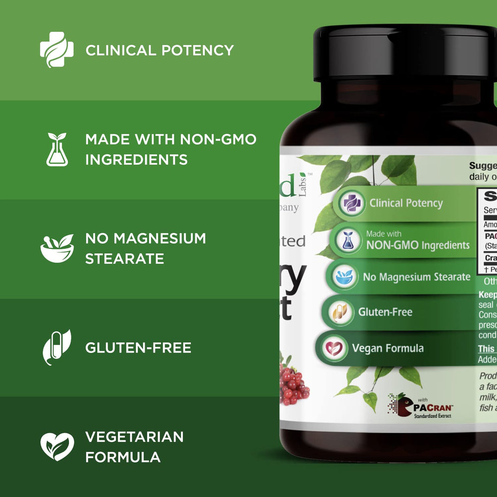 Cranberry capsules for bladder health