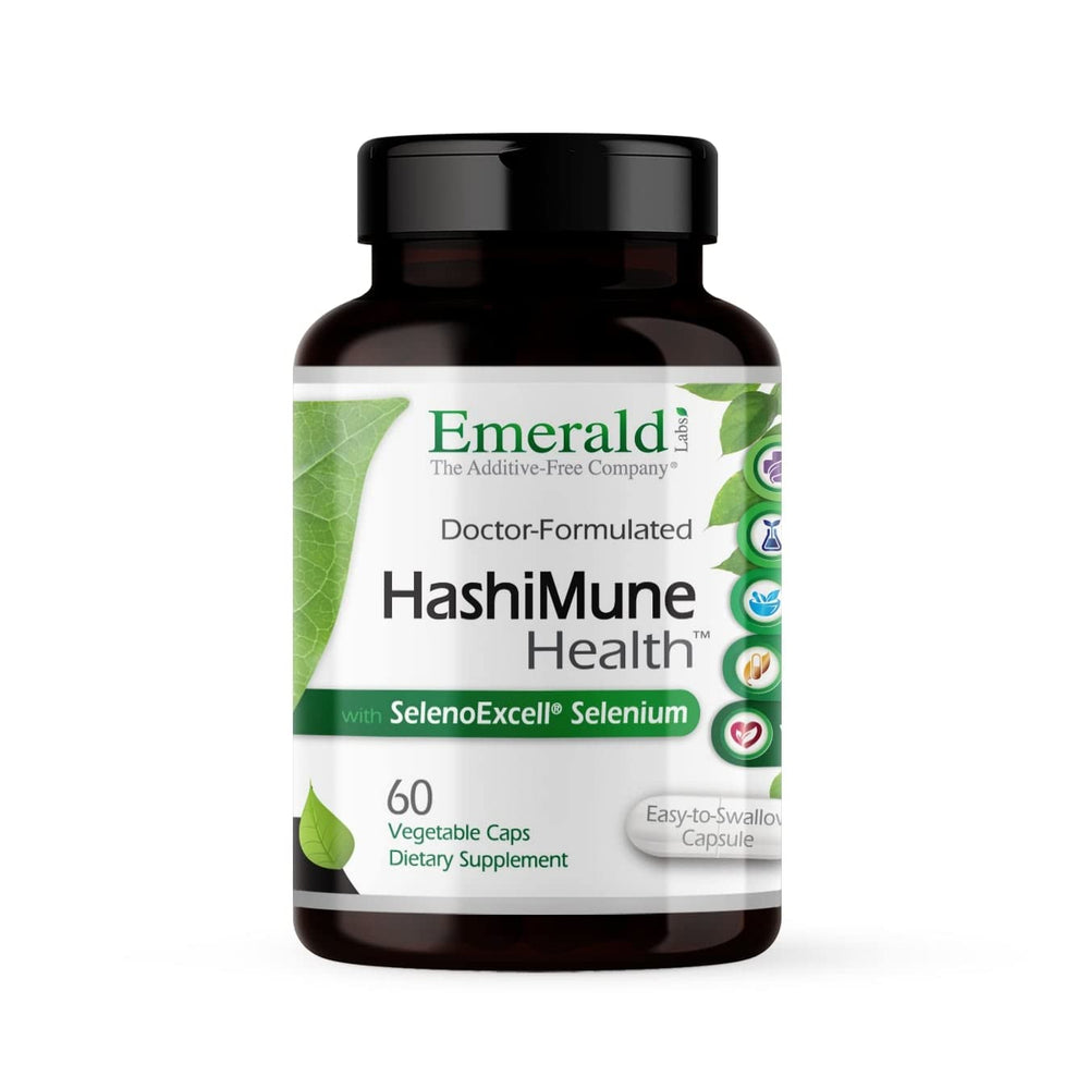 Emerald Labs HashiMune Health bottle with 60 vegan capsules