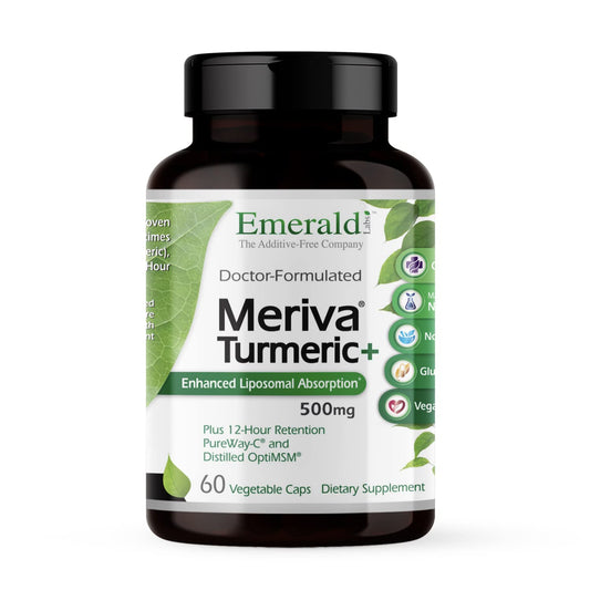 Emerald Labs Meriva Turmeric Plus bottle label