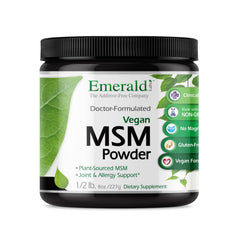 Emerald Labs MSM Powder 8 oz bottle front view