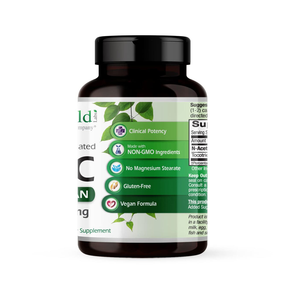 Vegan NAC 600mg vegetable capsules
