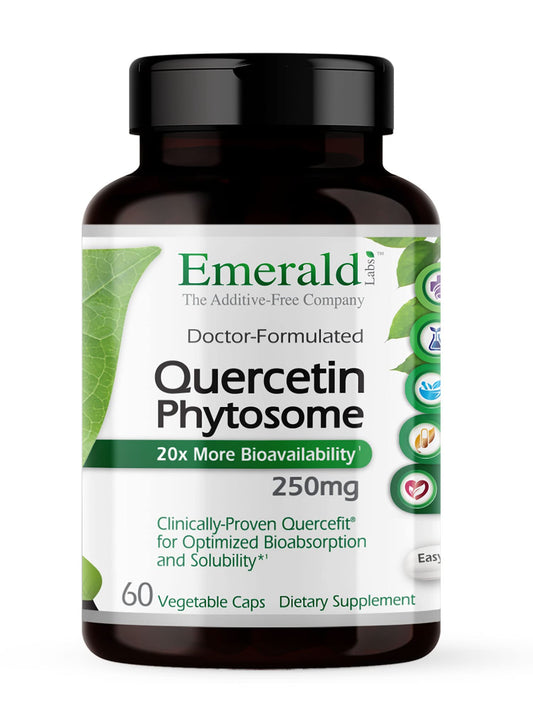 Emerald Labs Quercetin Phytosome 60 vegetable capsules label