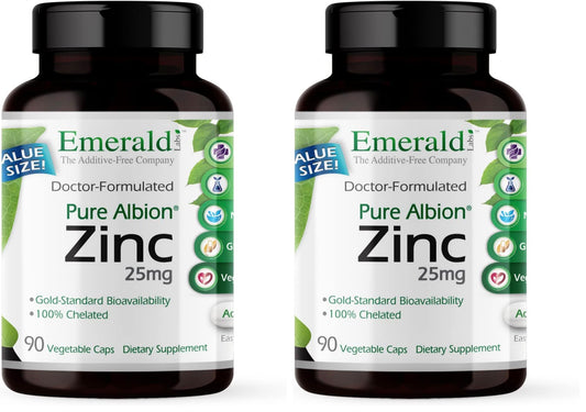 Emerald Labs Zinc 25mg bottle label