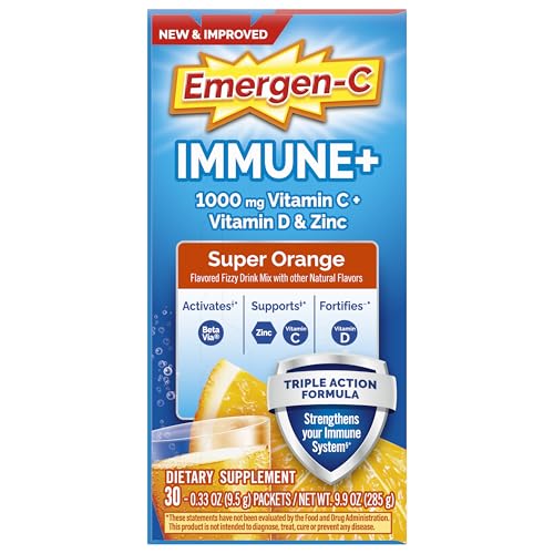 B vitamins for natural energy support in Emergen-C Immune+ Triple Action