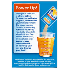 Zinc content in Emergen-C Immune+ Triple Action