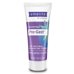 Emerita Pro-Gest Balancing Cream bottle pour for easy daily use and potential balance support