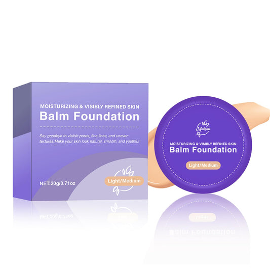 Emgmcp Balm Foundation cushion-compact for portable touch-ups and radiant coverage.