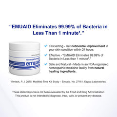 emuaid ointment dab-on area demonstrates gentle absorption on skin