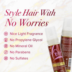 én Love Moisture Crush Foaming Mousse adds natural shine to moisturized curls