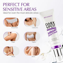 EnaSkin cream applied to face and body for even skin tone.