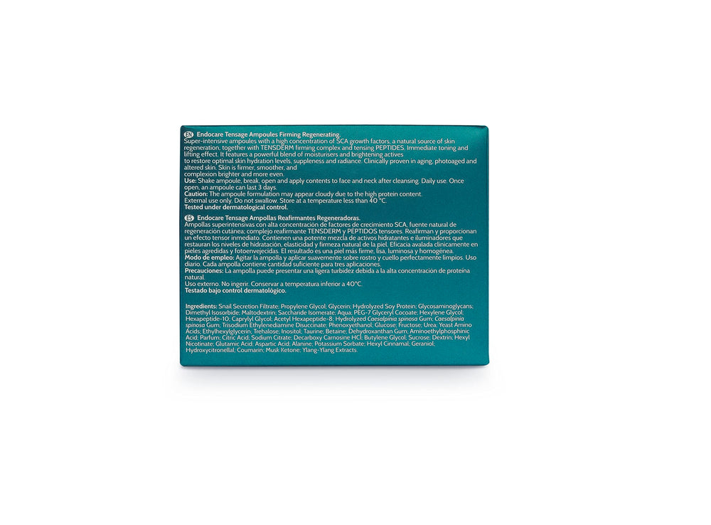 Endocare Tensage Concentrate SCA 50 packaging close-up