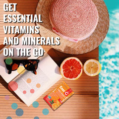 Close-up of Ener-C orange multivitamin drink mix powder