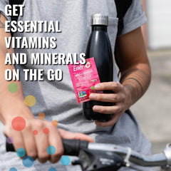 Ingredients listing featuring real fruit juice powders