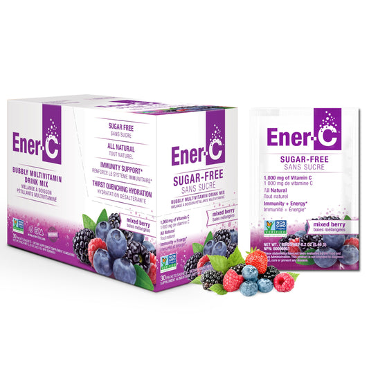 Ener-C Sugar Free Energy Mixed Berry packaging
