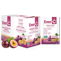 Ener-C Sugar Free Energy Passion Fruit drink mix package front