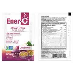Ener-C Sugar Free Energy Passion Fruit packaging box