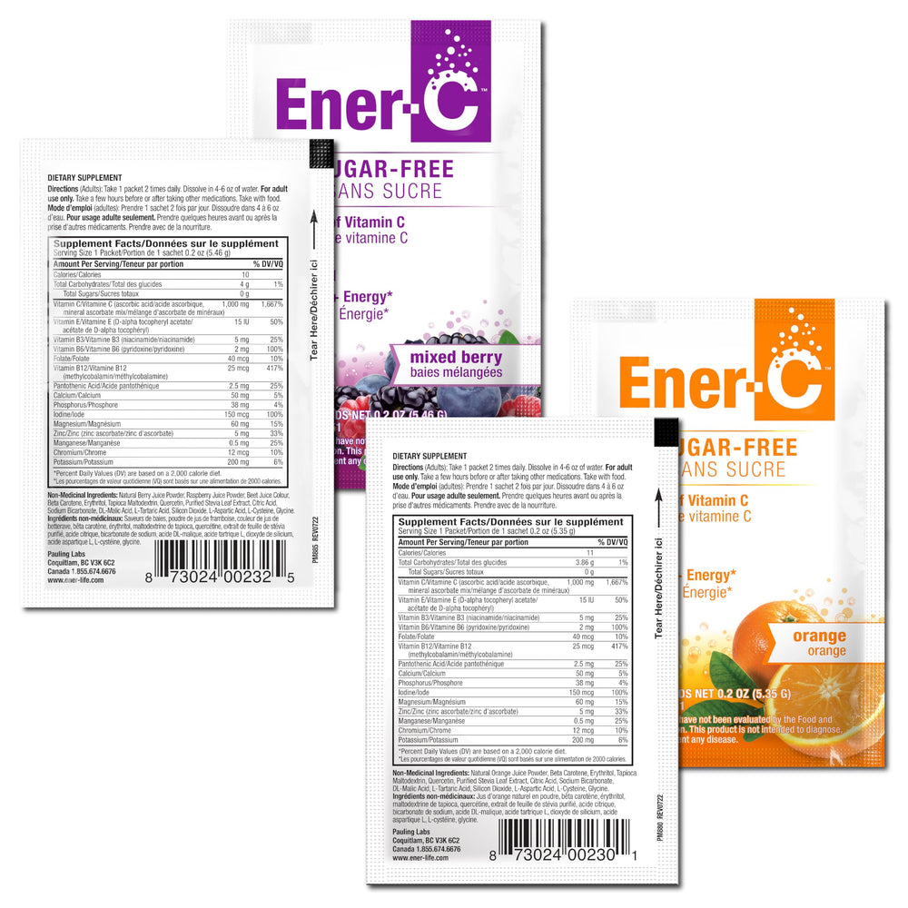 Vegan and gluten-free Ener-C vitamin powder