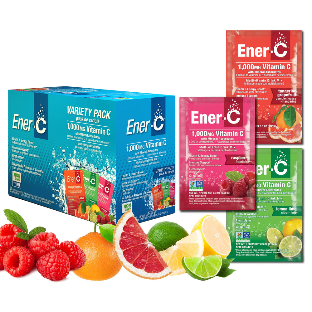 Ener-C vitamin C drink mix sachets for on-the-go immunity