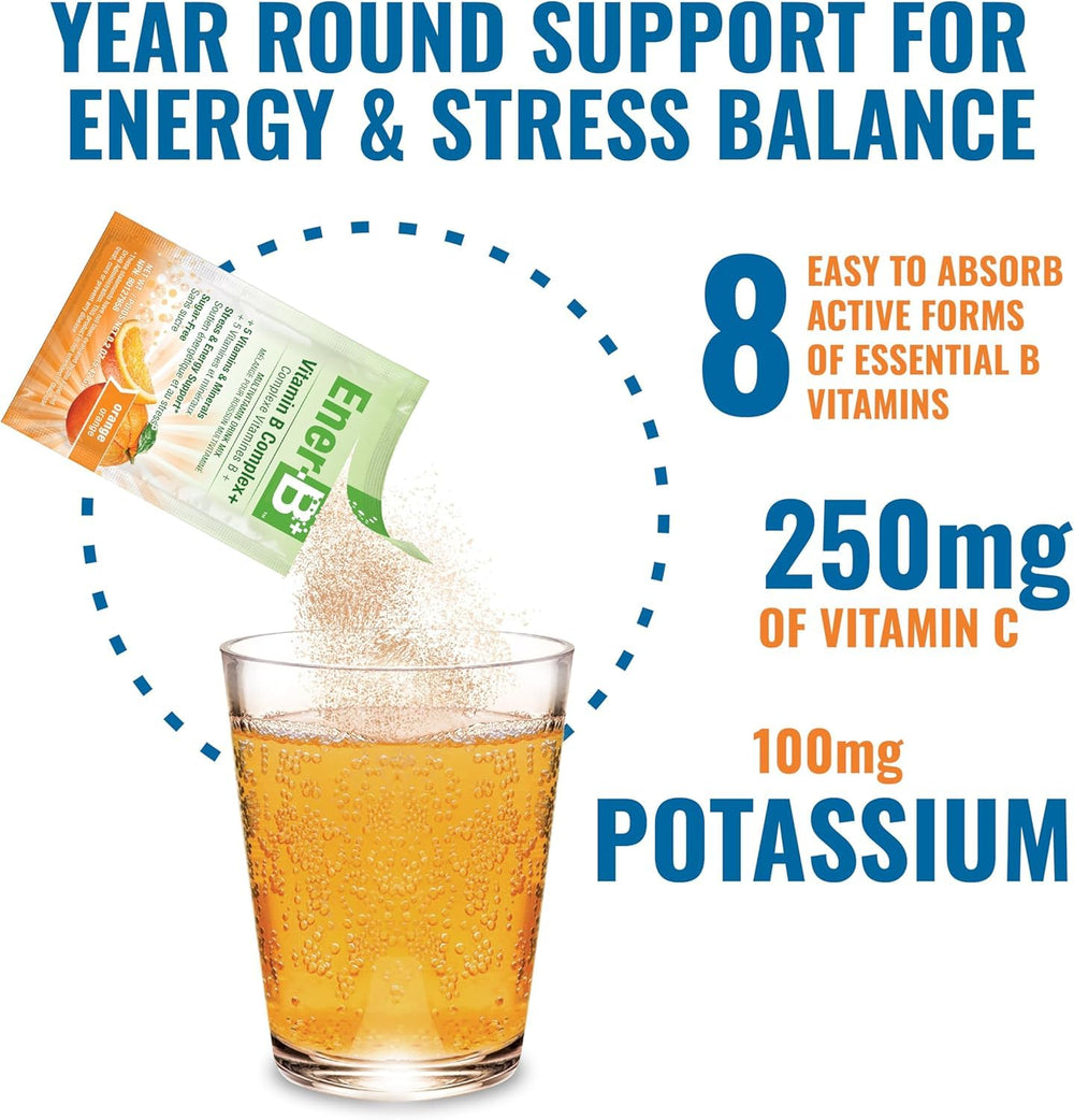 Ener-Life Orange B+ powder mix in orange flavor