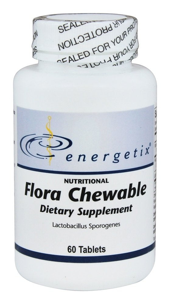 Close-up of Energetix Flora Chewable tablet