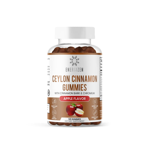 Hero image for Energizen Cinnamon + Chromium Gummies - 120 vegan gummies
