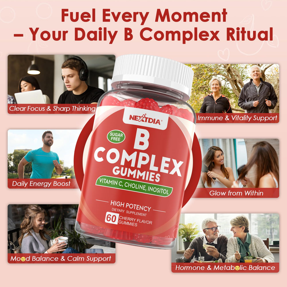 Energy, mood and focus benefits of B complex gummies