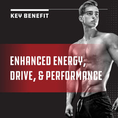 Energy and stamina boost concept for men
