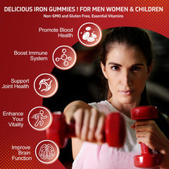 Gummies designed for energy support and iron absorption