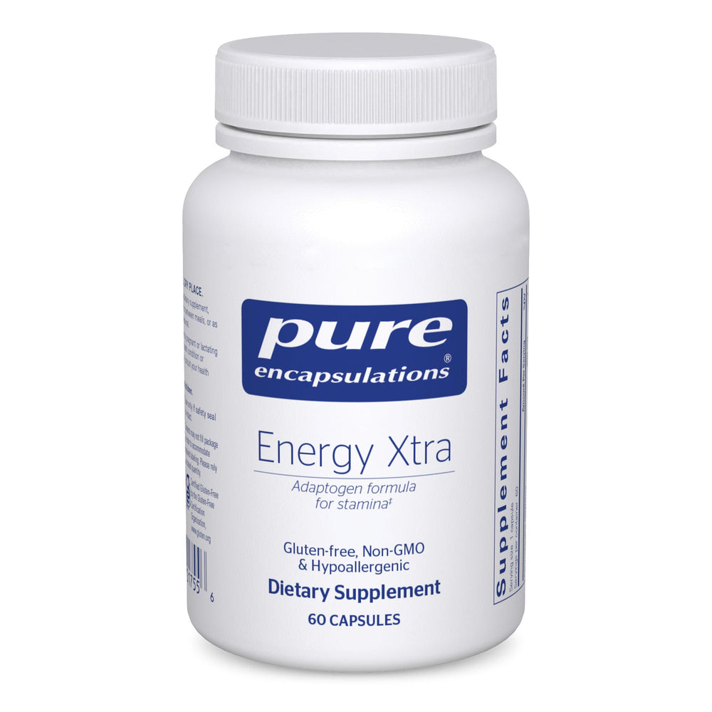 Pure Encapsulations Energy Xtra bottle on white background
