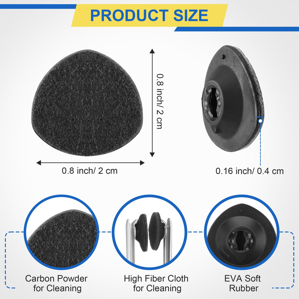 Compact 8-pack replacement pads for eyeglass cleaner kit
