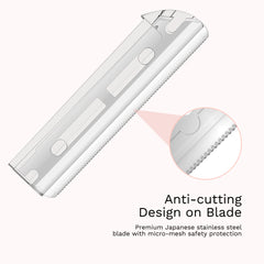 ENNVA stainless steel blades close-up emphasizing durability for repeat use.